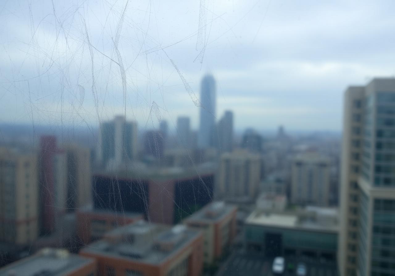 High-Rise Window Clean — before