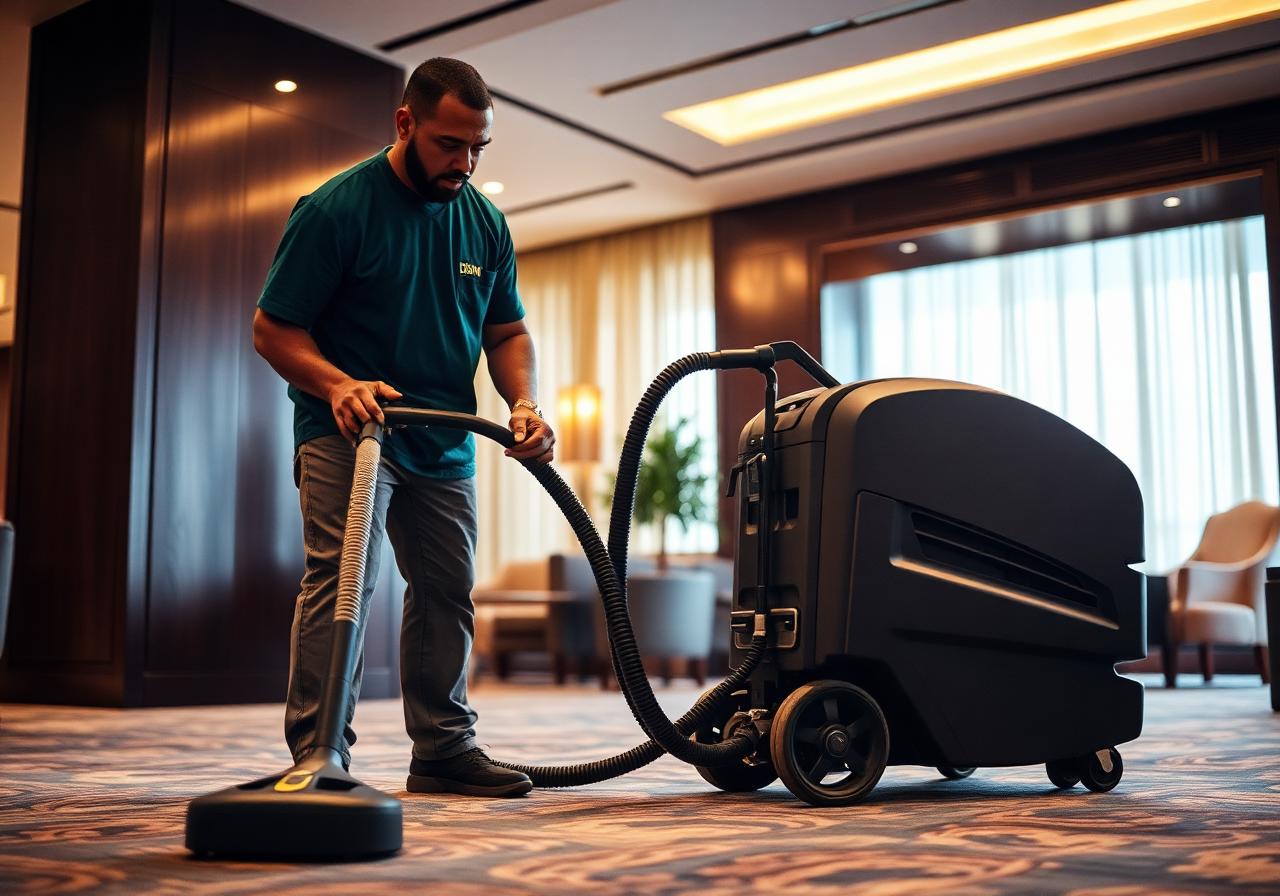 DBM staff performing Carpet & Upholstery