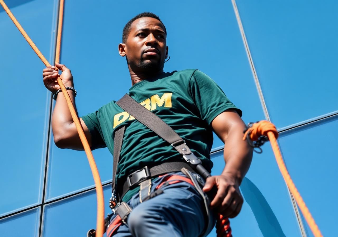 DBM team — High-rise window cleaning in Sandton CBD